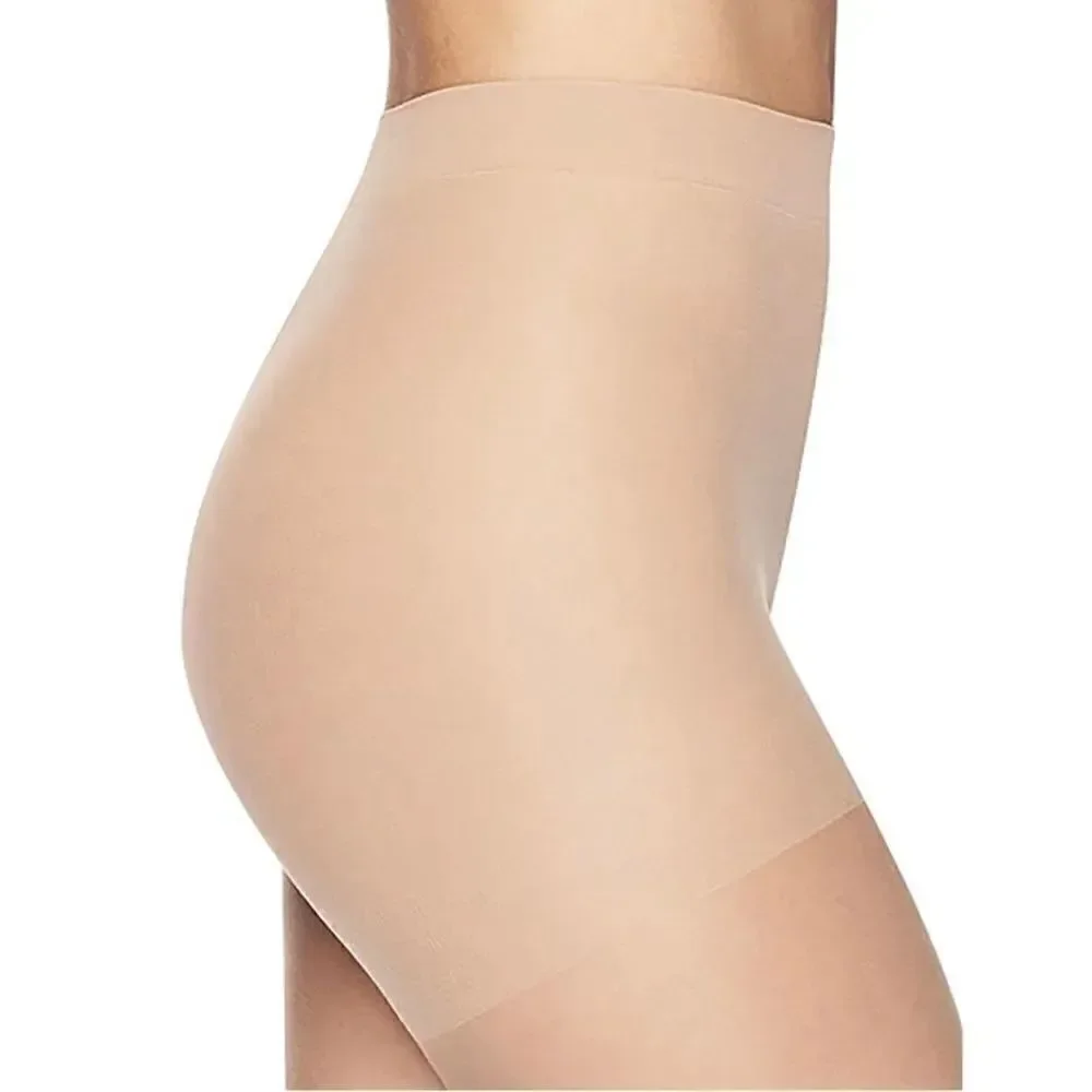 Sheer Medium Support Leg Control Top No-Roll Waistband Sheer Toe, 2, 2-Pk Size B